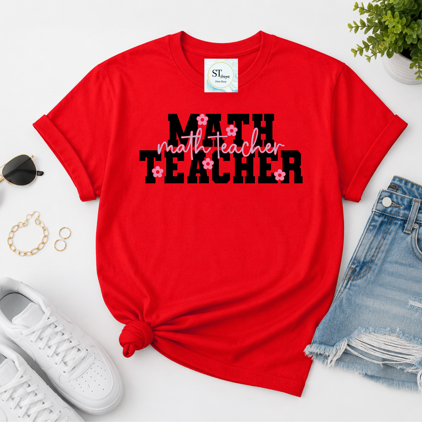 Math Teacher Graphic T-Shirt | Cute Math Teacher Shirt | Back to School Teacher Tee | Math Educator Gift | Unisex S-5XL