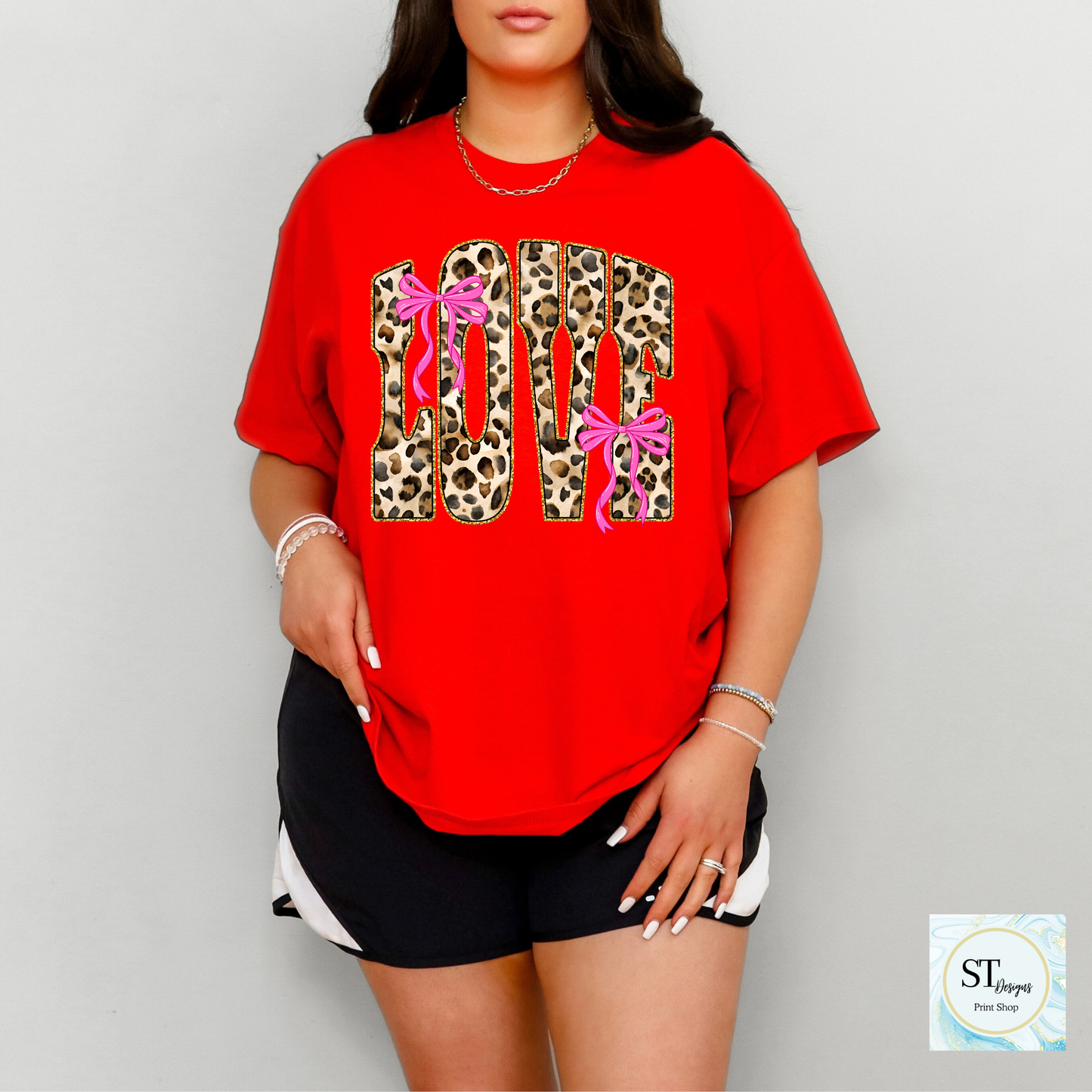 Cheetah Print Love with Bow