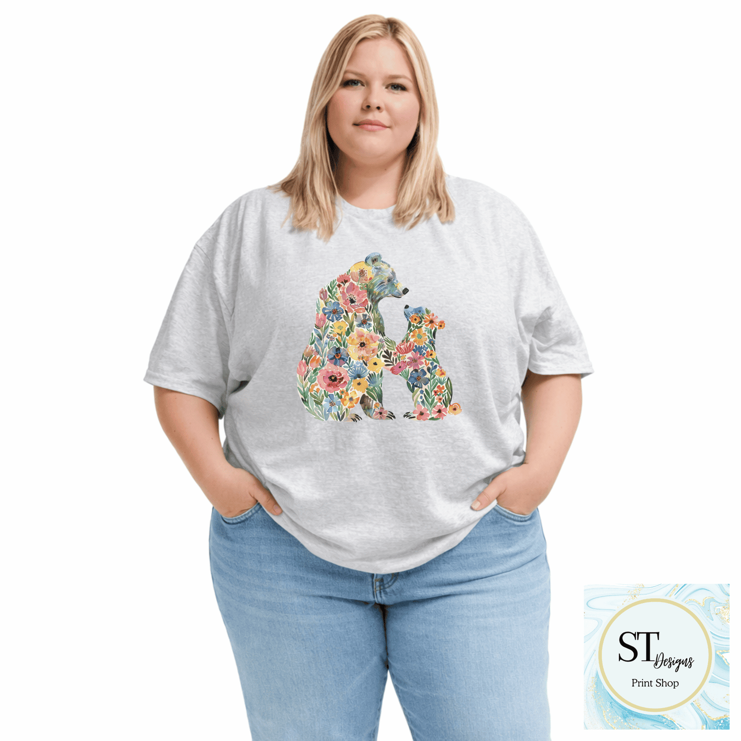 Floral Mama Bear