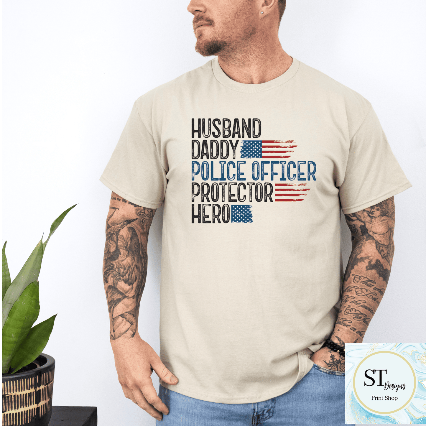 Husband Daddy Police Officer Protector Hero