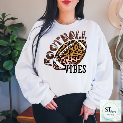 Cheetah Glitter Football Vibes