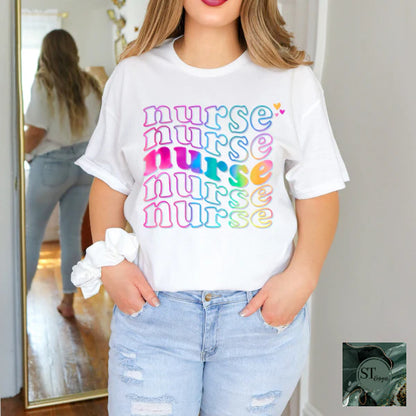 Stacked Nurse Tie Dye