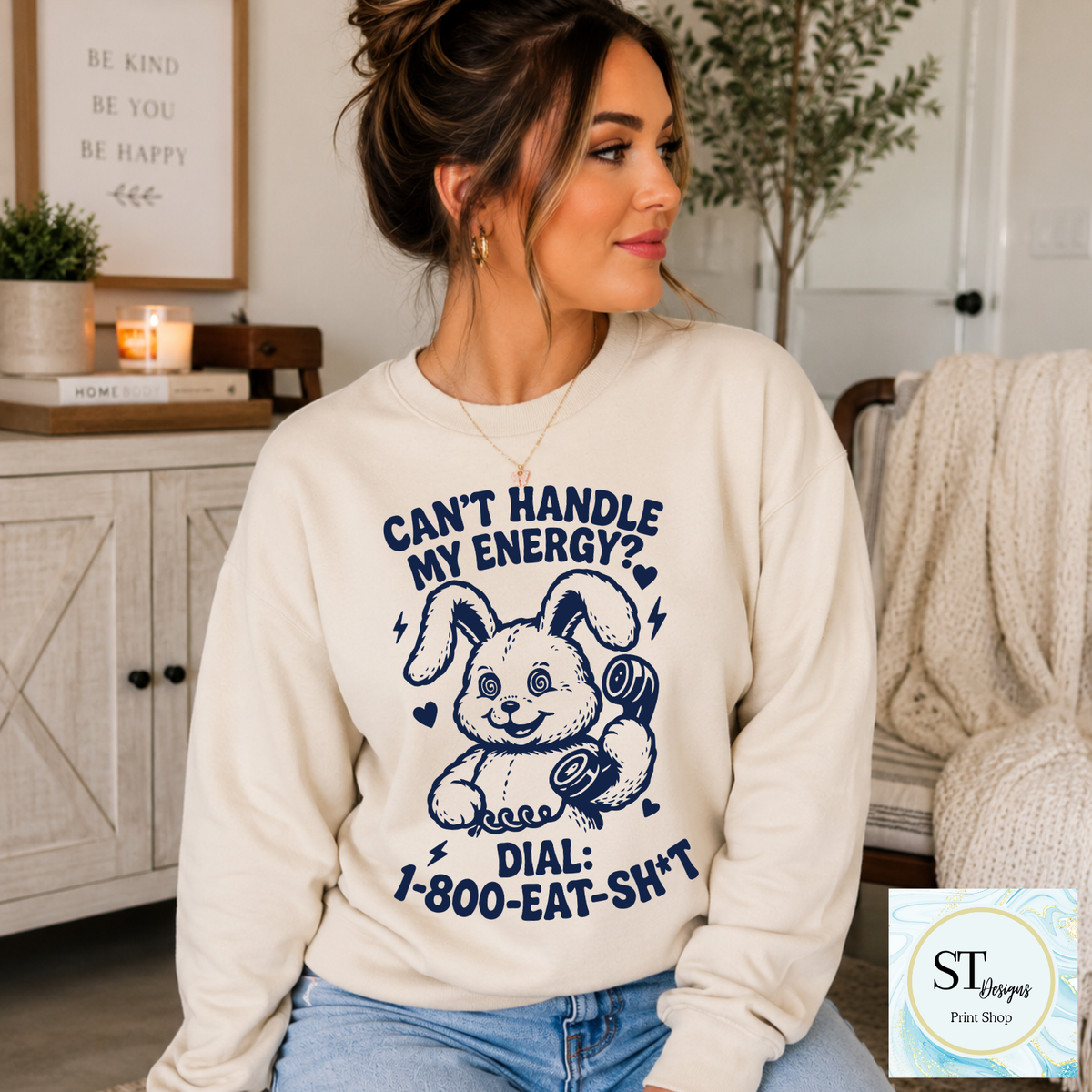 Dial 1-800-Eat-Sh*t Sarcastic Bunny