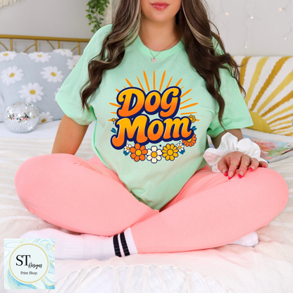 Retro Dog Mom Graphic Apparel