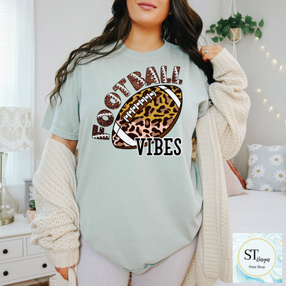 Cheetah Glitter Football Vibes