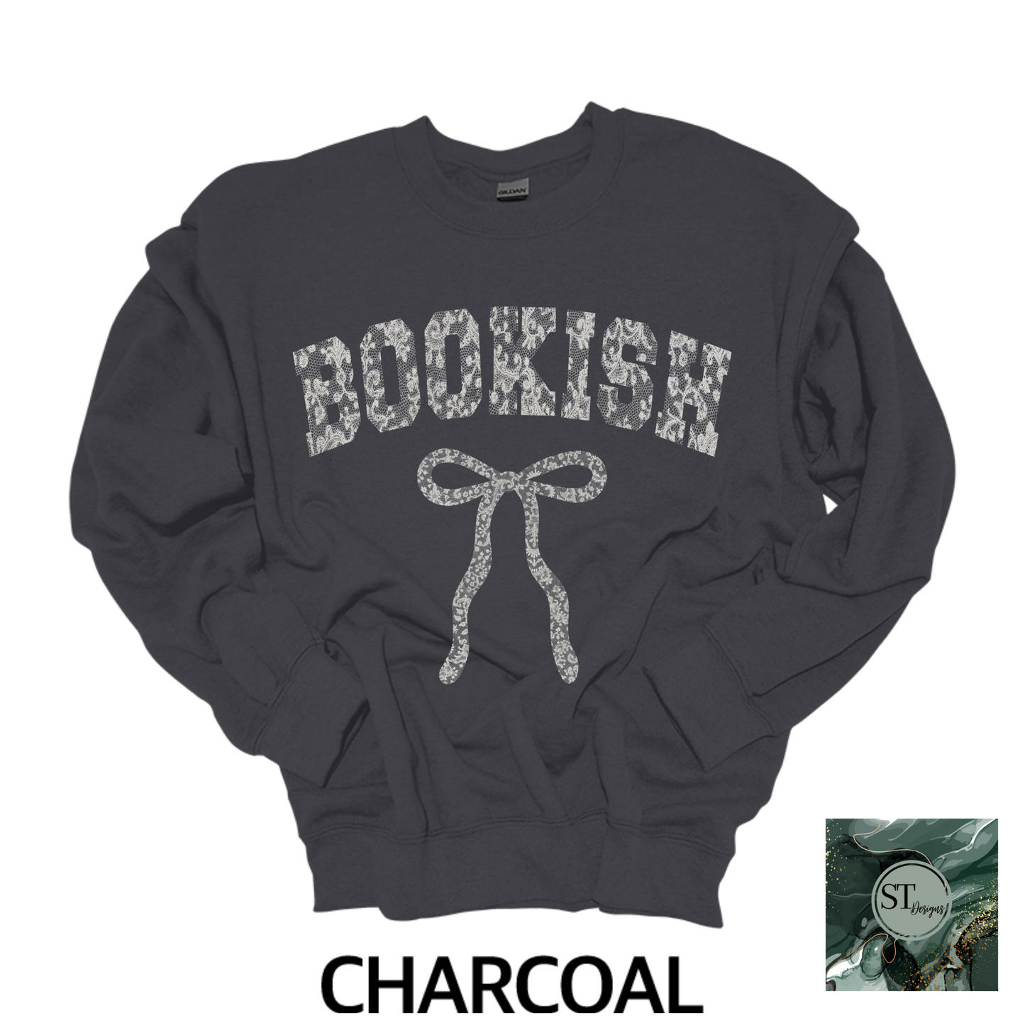 Lace Bookish T-Shirt and Sweatshirt options unisex fit