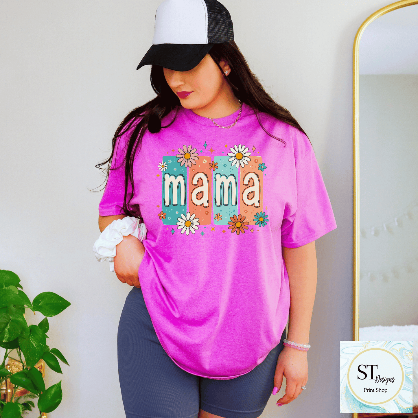 Retro Floral Mama Design