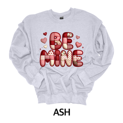 Be Mine Patchwork t-shirt and sweatshirt options unisex fit