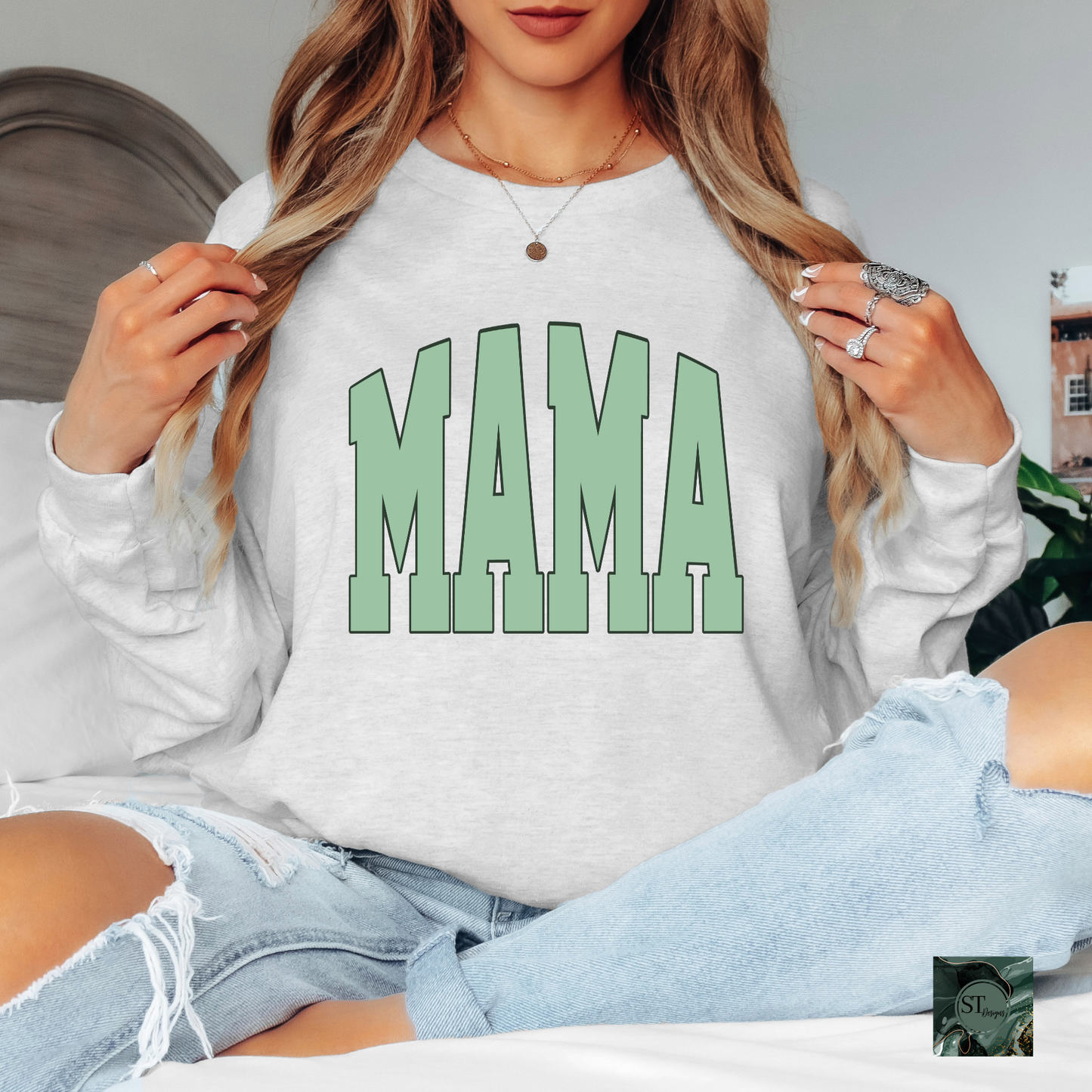 MAMA Varsity Long Sleeve