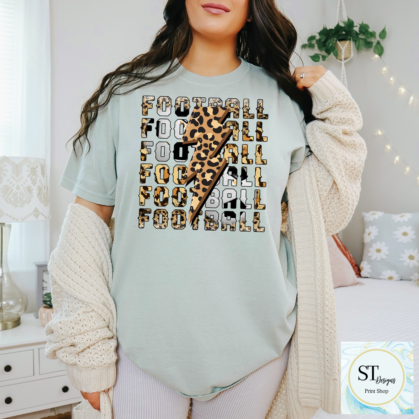 Leopard Lightning Football