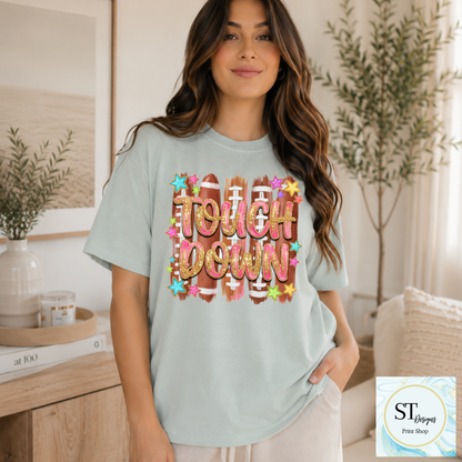 Sparkle Preppy Touchdown Football