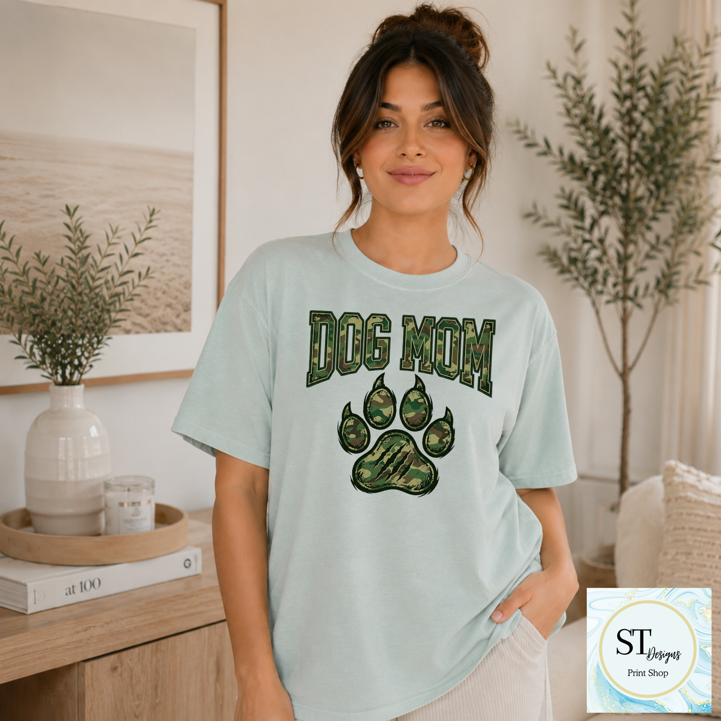 Dog Mama Camo Paw