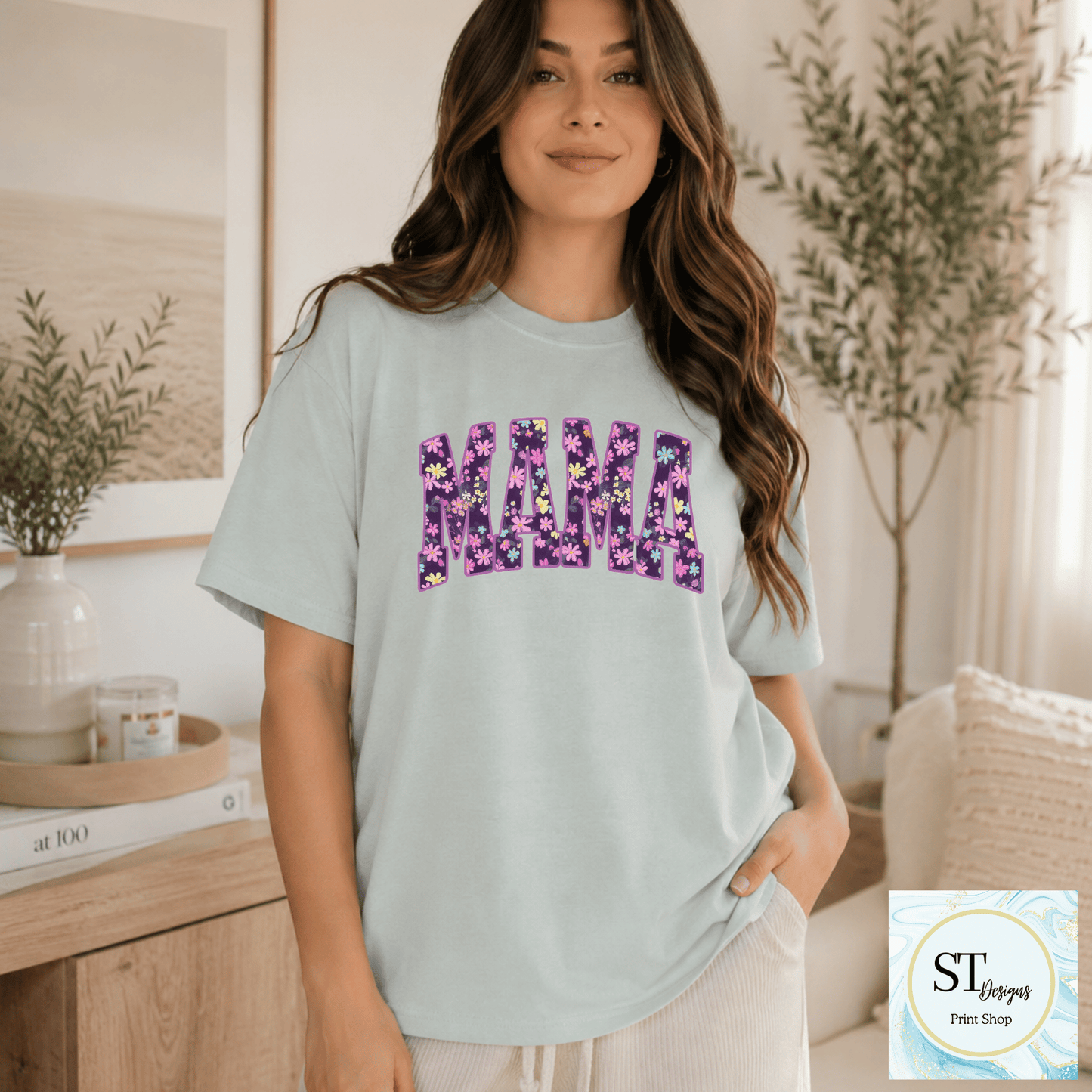 Lavender Floral Mama Design