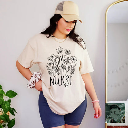 Nurse Floral Black