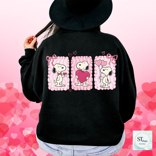 Cute Dog Valentines Stamp