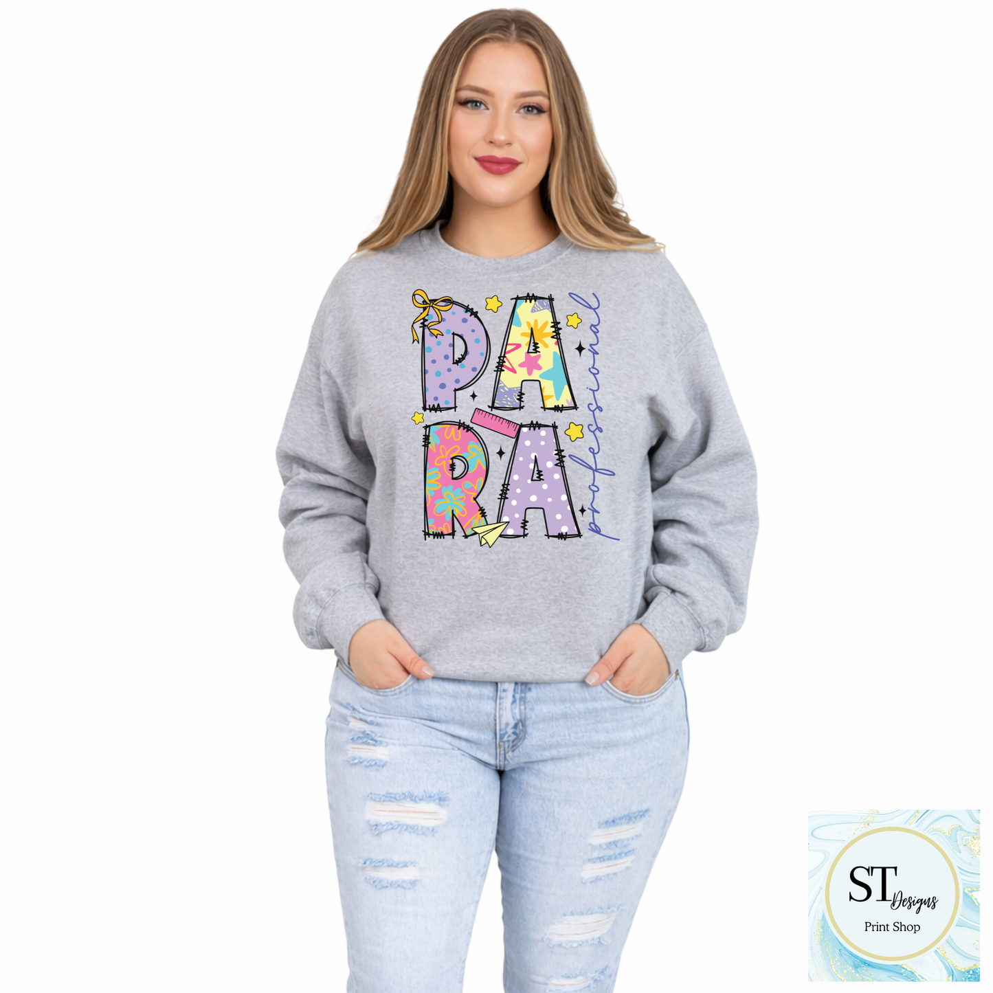 Para Educator Graphic T-Shirt | Cute Para Professional Shirt | Back to School Para Teacher Tee | Unisex S-5XL