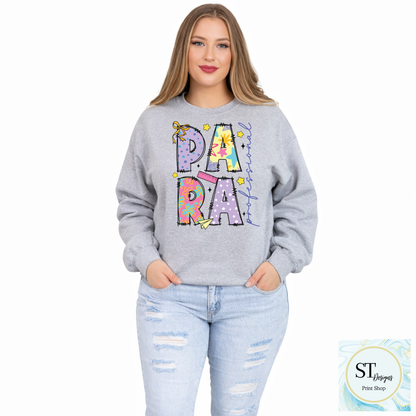 Para Educator Graphic T-Shirt | Cute Para Professional Shirt | Back to School Para Teacher Tee | Unisex S-5XL