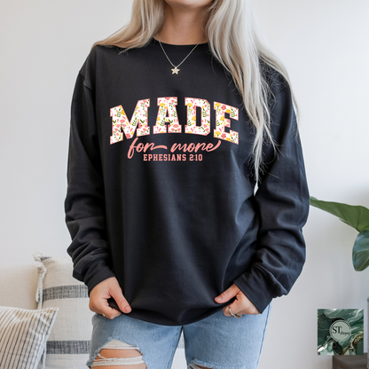 Floral Bible Verse Quotes Colorful T-shirt and Long sleeve options unisex fit