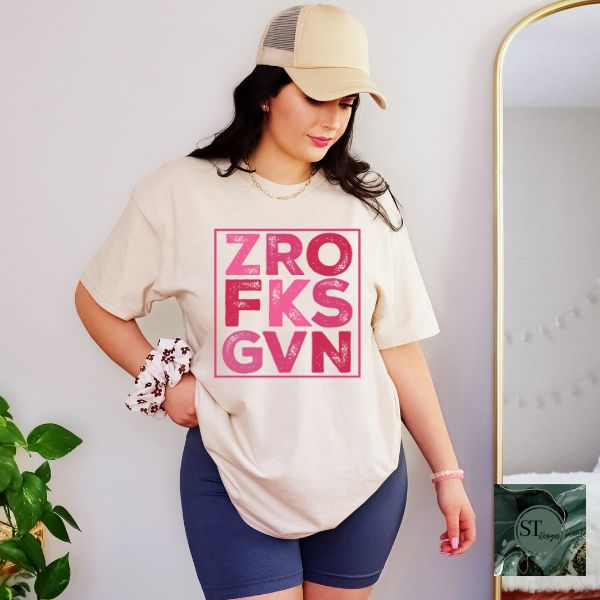 Zero fks given T-Shirt
