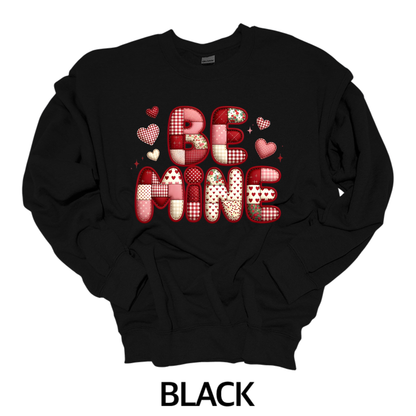 Be Mine Patchwork t-shirt and sweatshirt options unisex fit