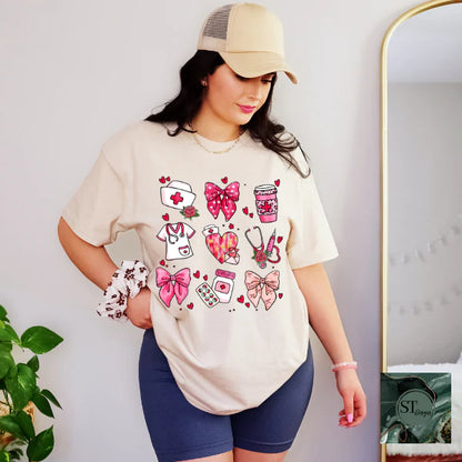 Nurse Collage Hearts and Bows