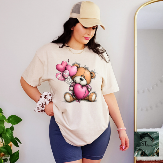 Whimsical Heart Bear