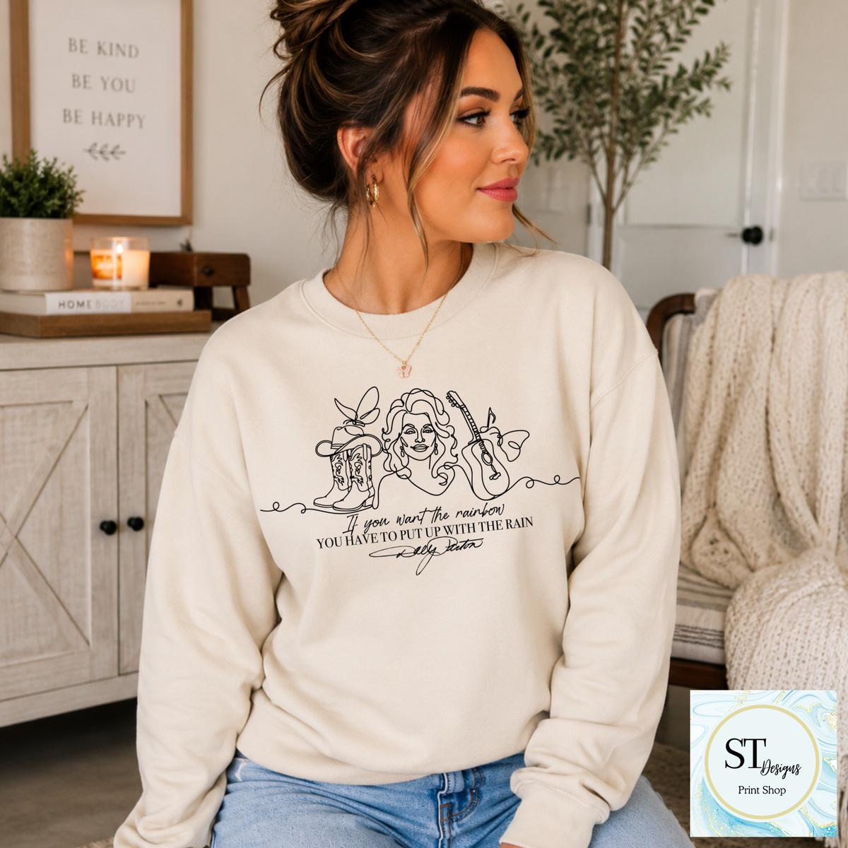 Rainbow After the Rain Shirt | Inspirational Dolly Parton