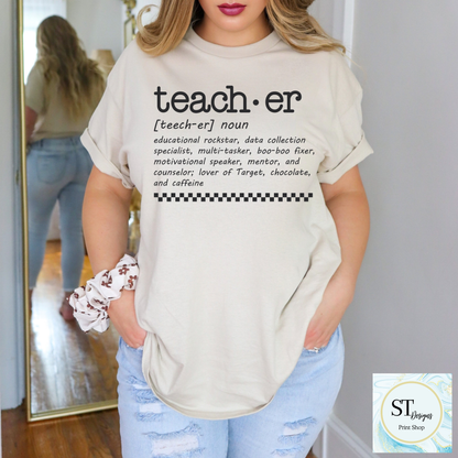 Teacher Definition Crewneck Sweatshirt | Funny Teacher Sweatshirt | Teacher Appreciation Gift | Unisex S-5XL