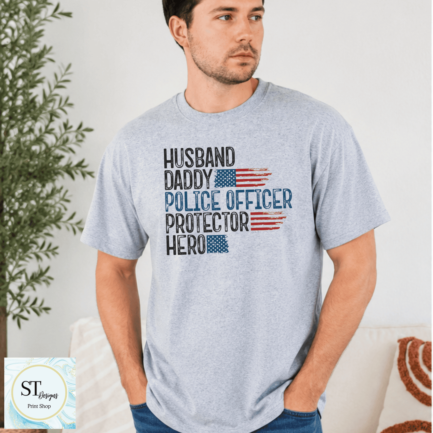Husband Daddy Police Officer Protector Hero