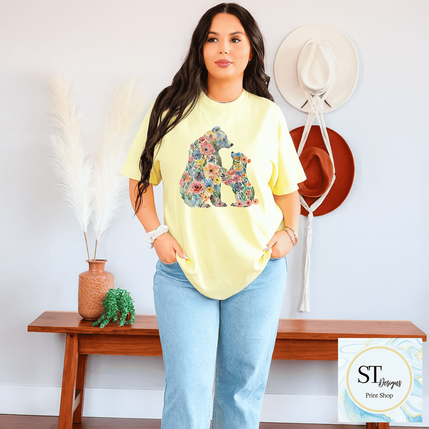 Floral Mama Bear