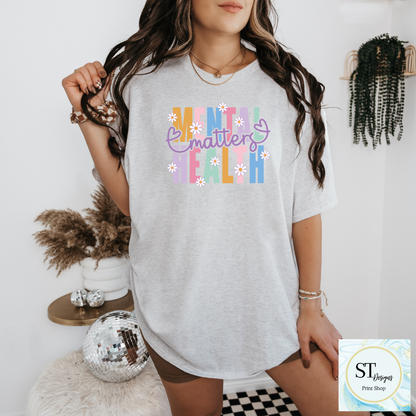 Mental Health Matters Daisy Graphic Tee