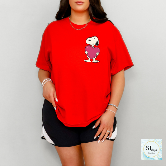 Cute Dog Valentines Stamp