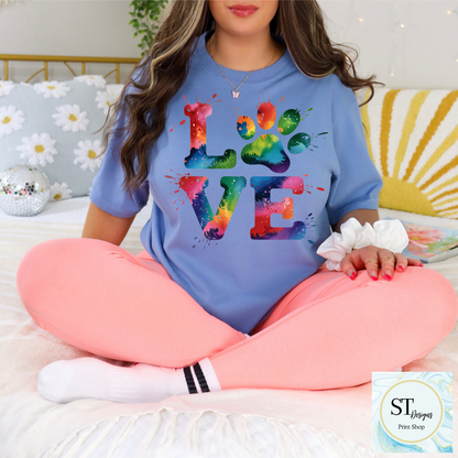Love TieDye Paw