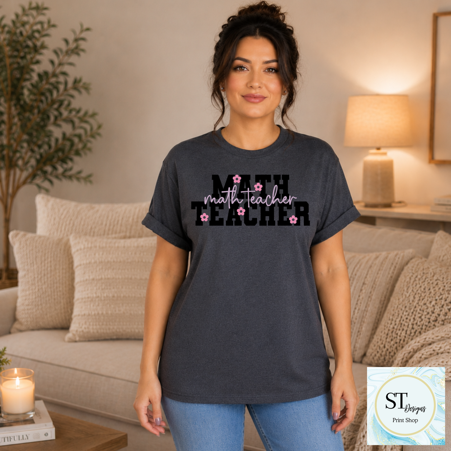 Math Teacher Graphic T-Shirt | Cute Math Teacher Shirt | Back to School Teacher Tee | Math Educator Gift | Unisex S-5XL
