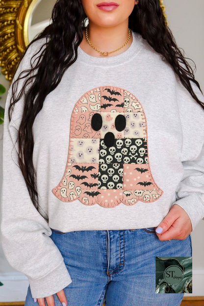 Pink Quilt work Ghost