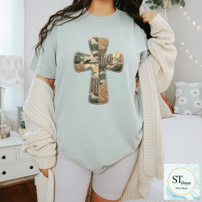 Western Stitched Cross