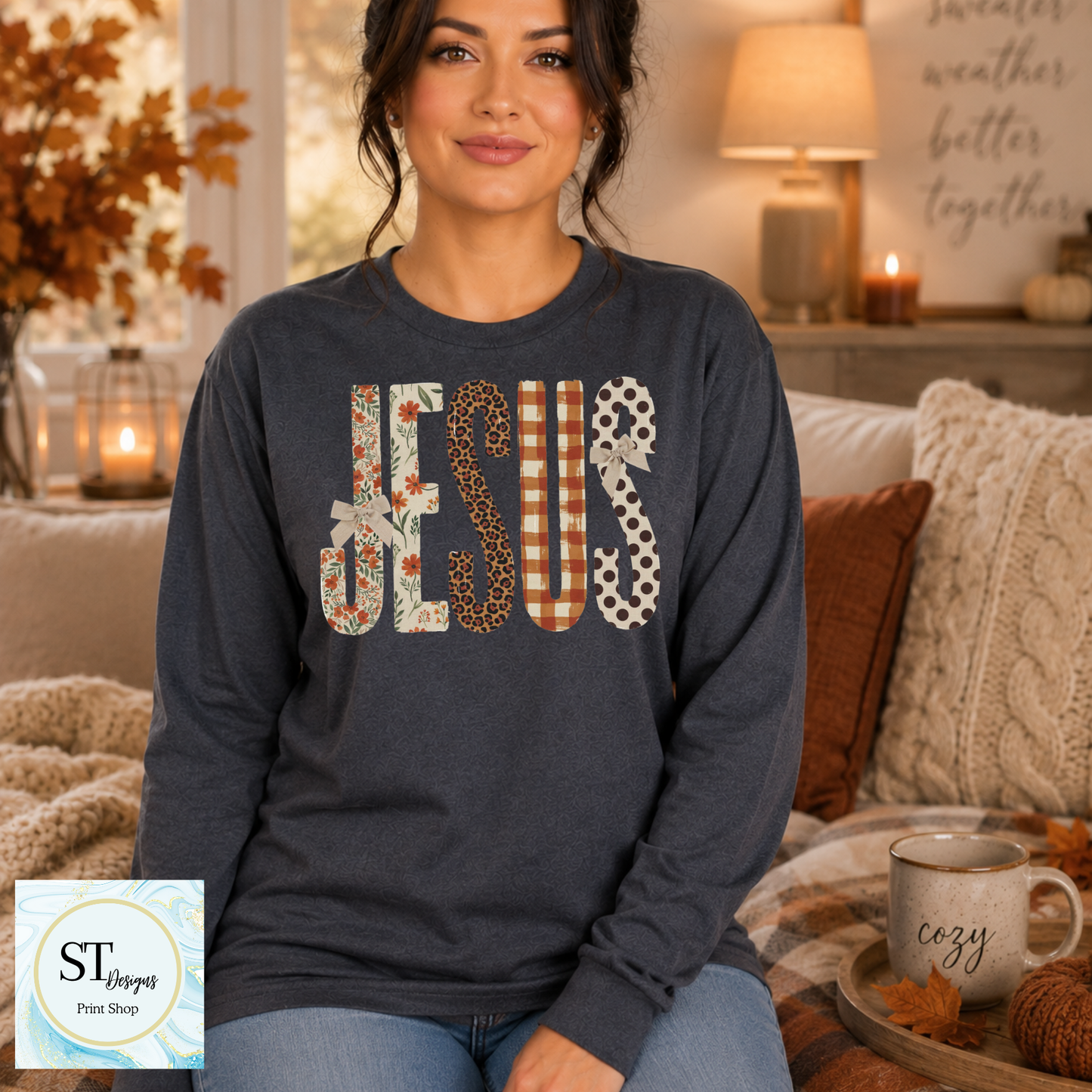 Fall Jesus Patchwork Faith