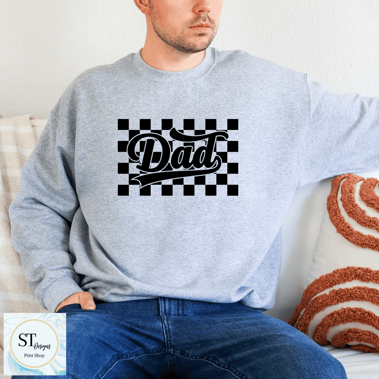 Checkered Dad Black