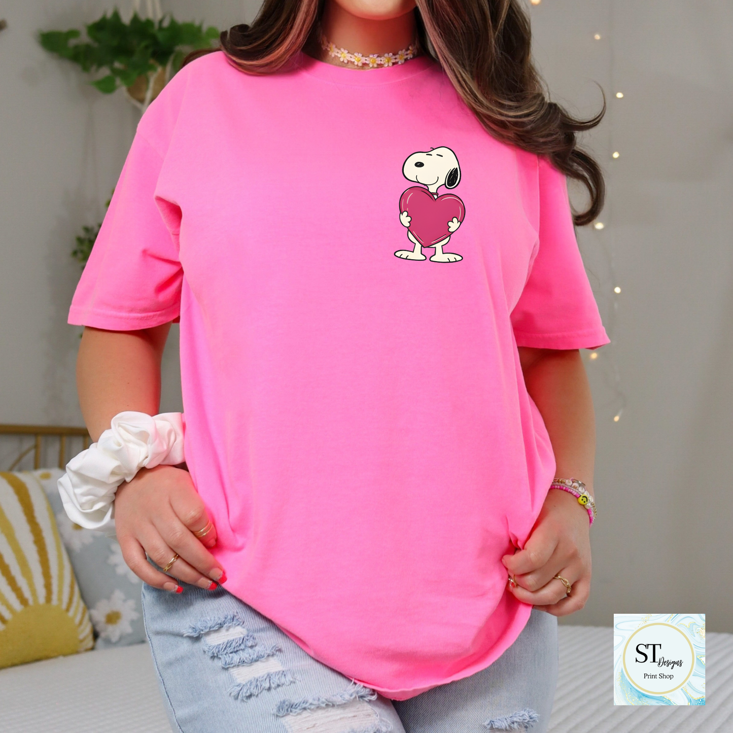 Cute Dog Valentines Stamp