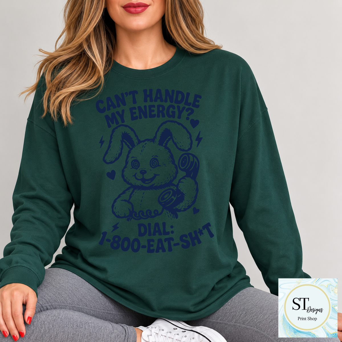 Dial 1-800-Eat-Sh*t Sarcastic Bunny
