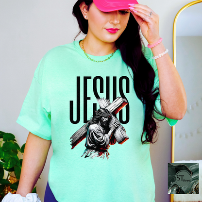 Jesus carrying cross