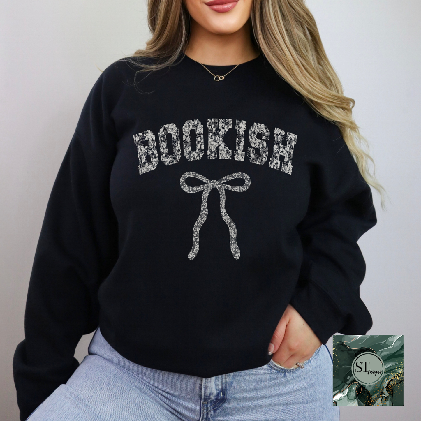 Lace Bookish T-Shirt and Sweatshirt options unisex fit