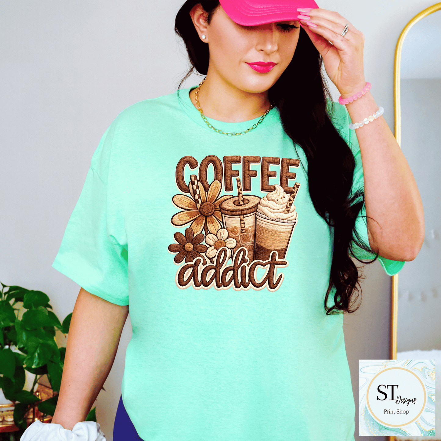 Floral Coffee Addict