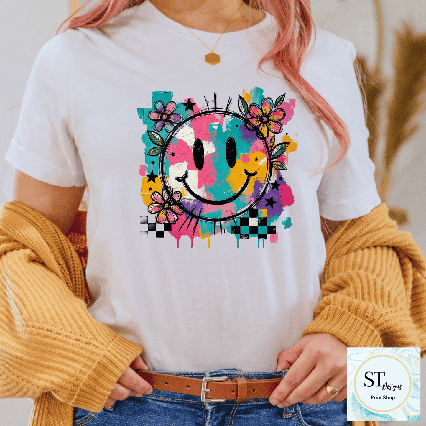 Water Color Smiley Face