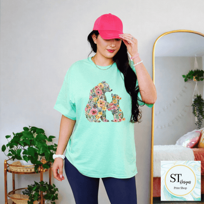 Floral Mama Bear