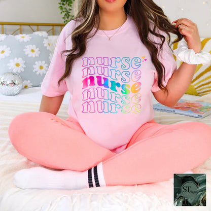 Stacked Nurse Tie Dye