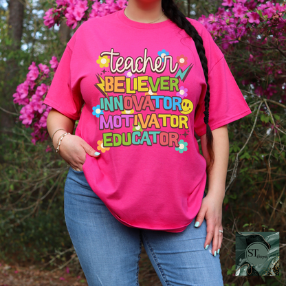 Teacher Believer Innovator Motivator Educator