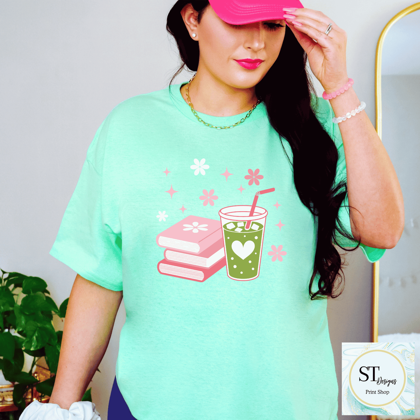 Matcha Latte & Books