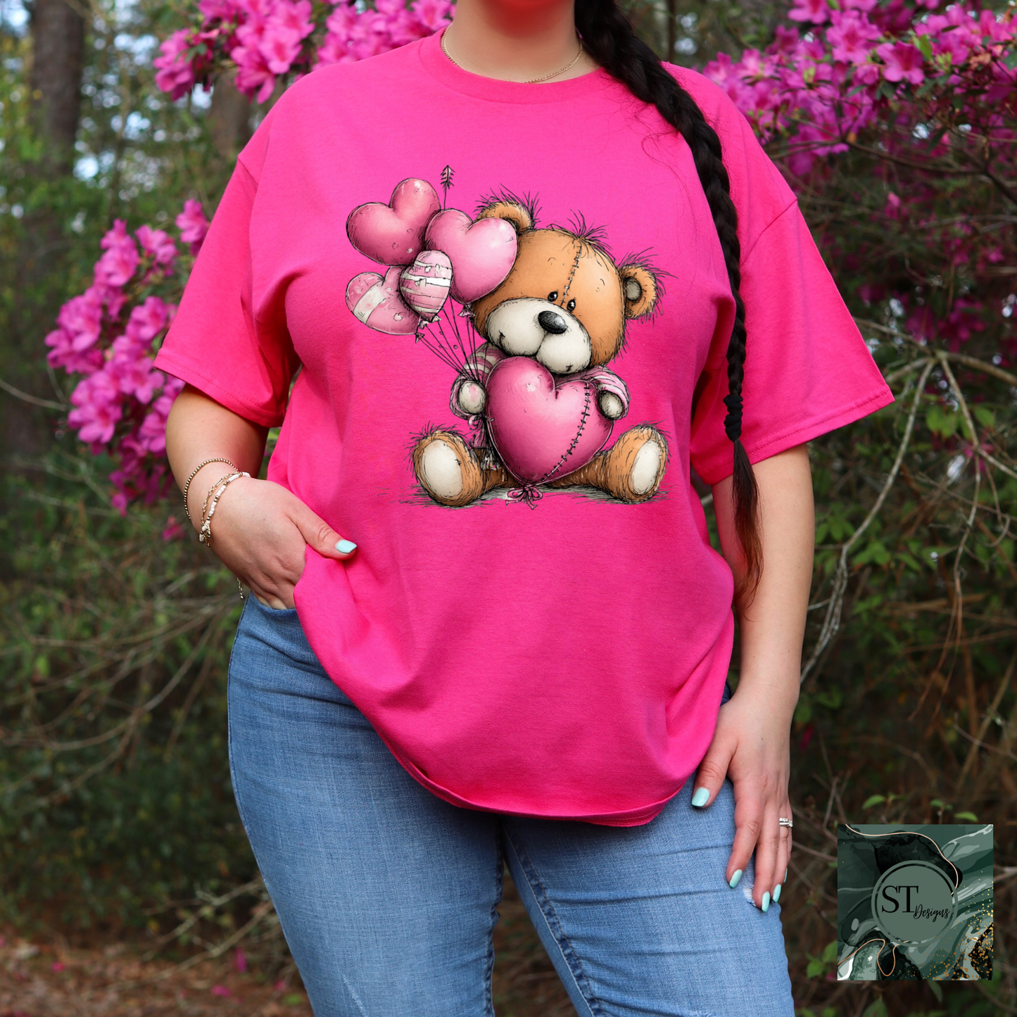 Whimsical Heart Bear