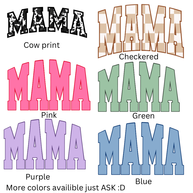 MAMA Varsity Tee-Long Sleeve-Crewneck